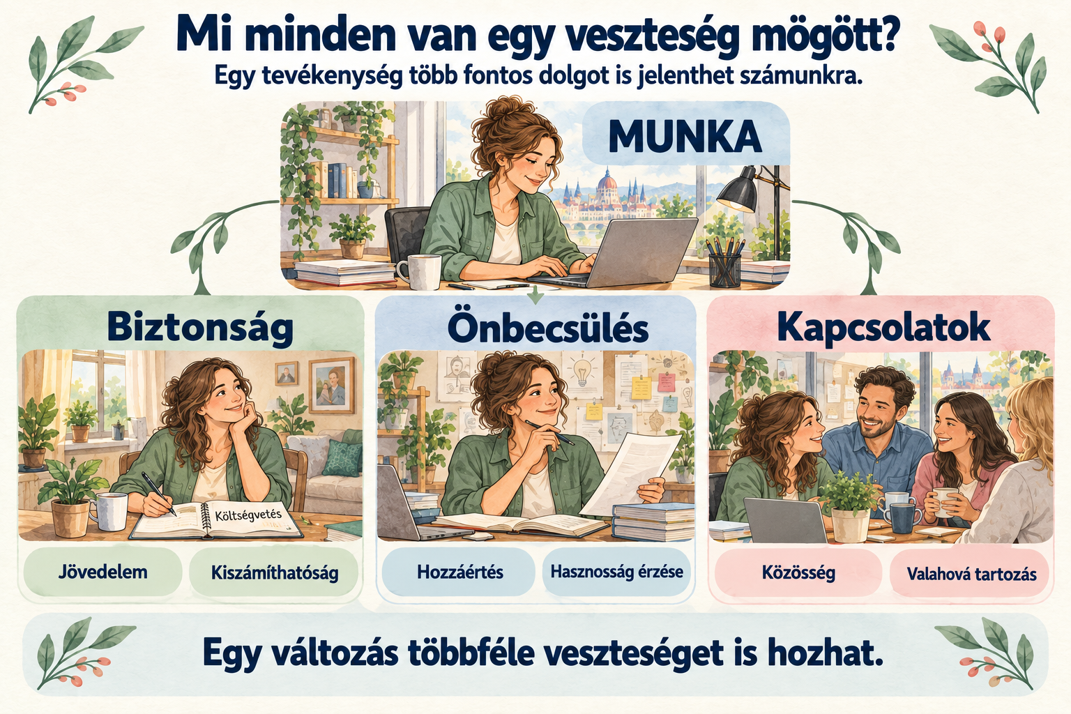 Mi minden van egy veszteség mögött? Egy tevékenység elvesztésével a hozzá kapcsolódó biztonságot, szerepet vagy közösséget is elveszíthetjük.