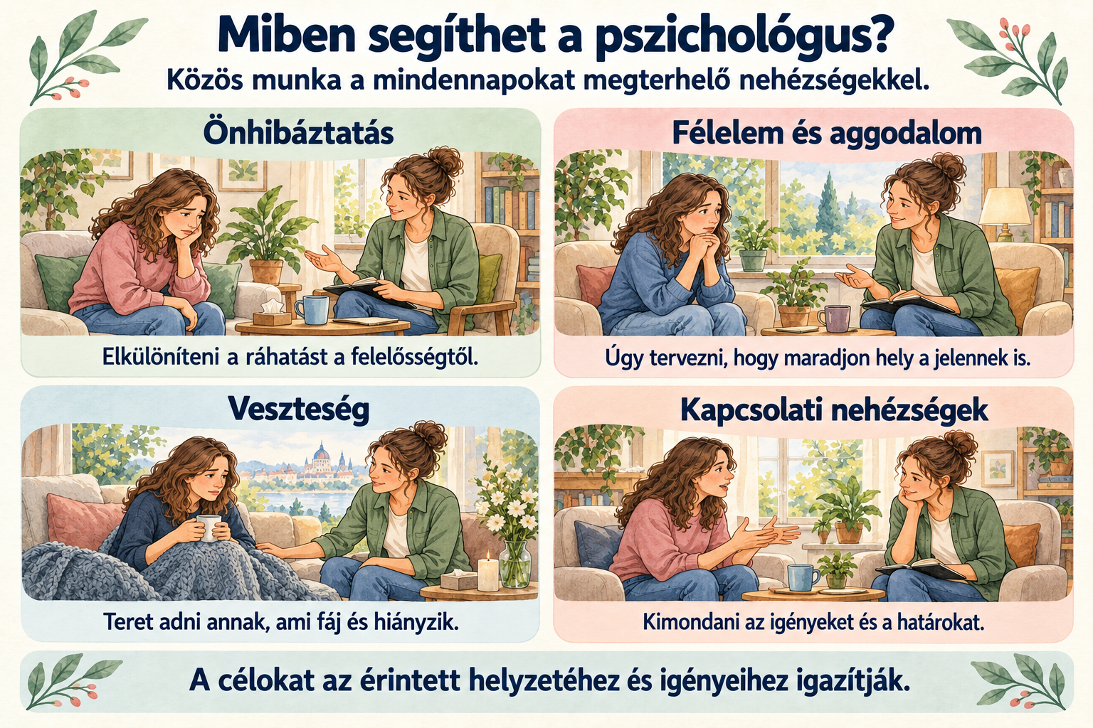 Miben segíthet a pszichológus? A munkaterületek bemutatása.